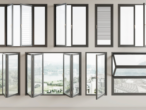 Modern windows Single open window casement window Folding window sliding window glass window