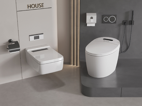 Modern wall-mounted toilet