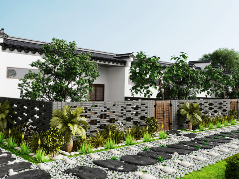 Chinese Huizhou Homestay Appearance Single-family Villa Appearance