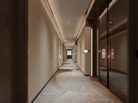 Hotel aisle clubhouse corridor