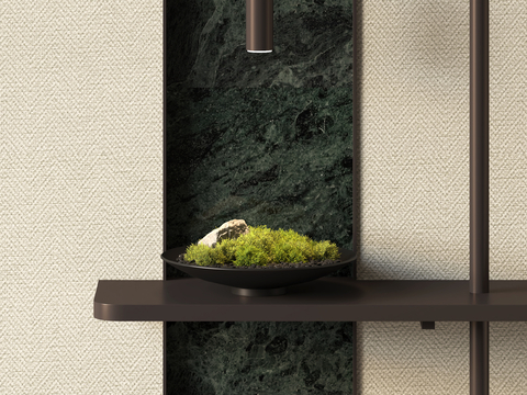 Modern moss bonsai