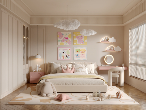 Cream Style kids Bedroom girls room kids Bedroom