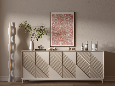 Cream Style Sideboard Entrance Cabinet