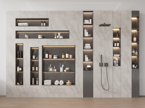 Modern Bathroom Cabinet Toilet Niche Toiletries