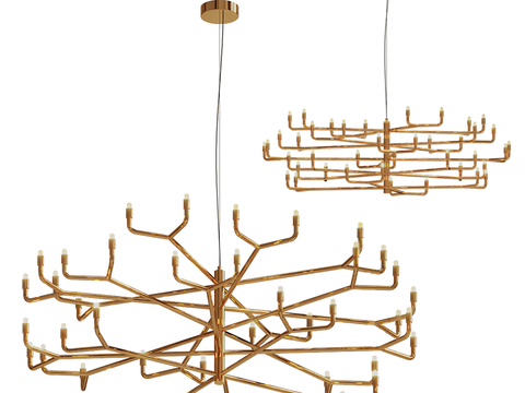 Modern metal chandelier