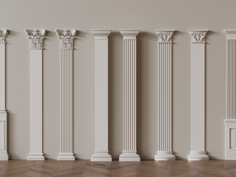 French Roman Column Gypsum Column Square Column