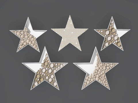 Modern Five-pointed Star Wall Decoration Star Hanging Decoration