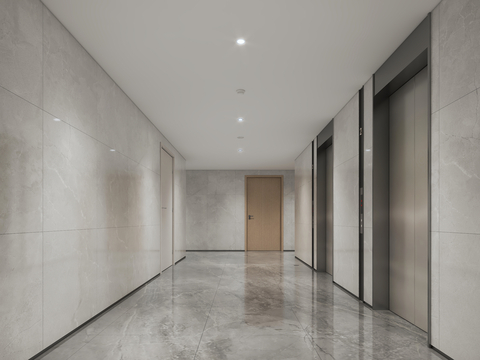 Modern elevator hall Corridor