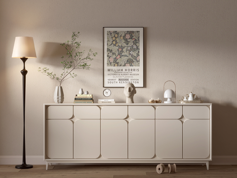 Cream Style Sideboard Entrance Cabinet