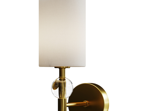 French metal wall lamp