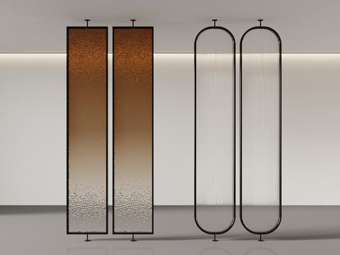 Modern glass partition