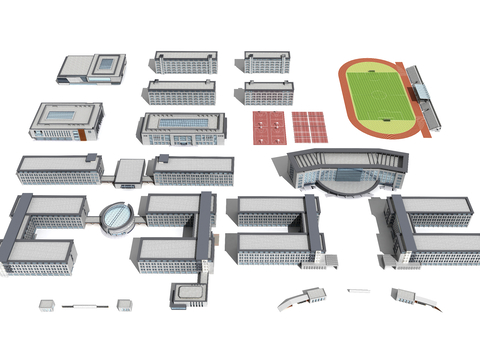 School teaching building dormitory building