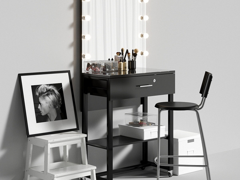 Nordic Dressing Table Mirror Chair Dressing Table