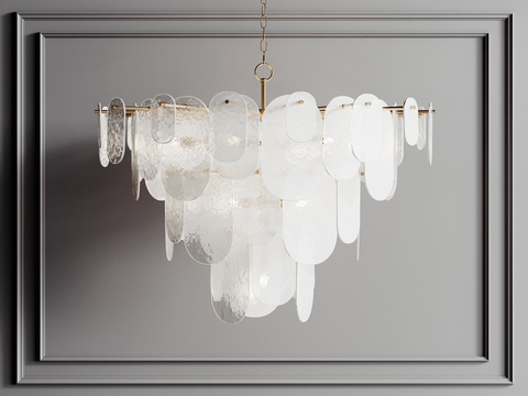 Modern glass chandelier