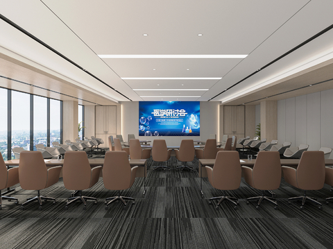 Modern Conference Room Discussion Room