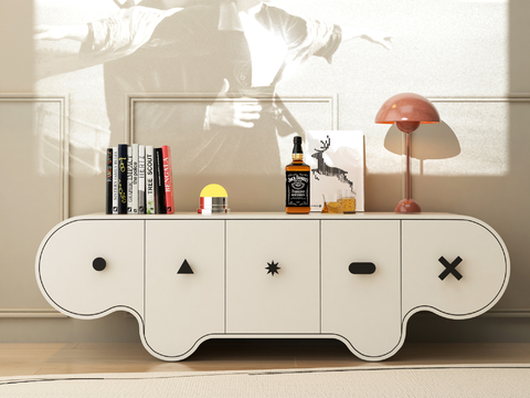 Cream Style TV cabinet