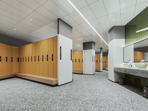 modern gym locker room swimming locker room