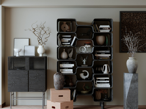 Wabi-sabi Style Entrance Cabinet