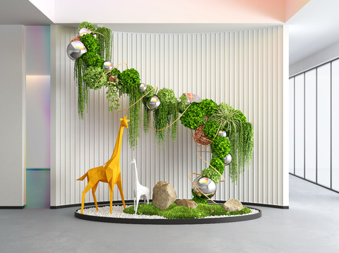 Modern indoor landscaping Artistic Sculpture