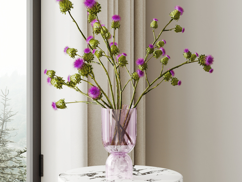 glass vase floral art