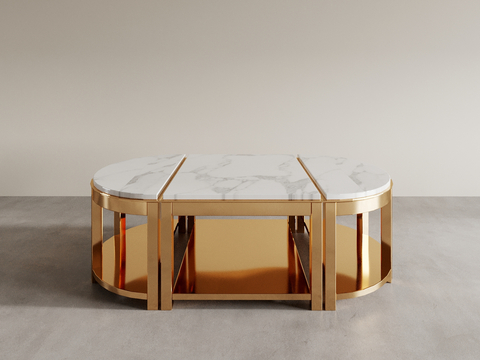 Affordable Luxury Style Coffee Table Low Table Square Table