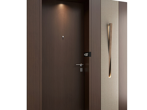 Modern hotel entrance door sliding door