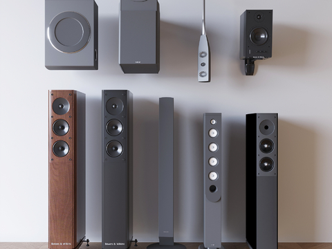 Modern audio wall-mounted audio vertical speaker