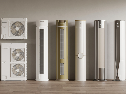 Modern air conditioner Vertical air conditioner Cylindrical air conditioner Air conditioner External unit