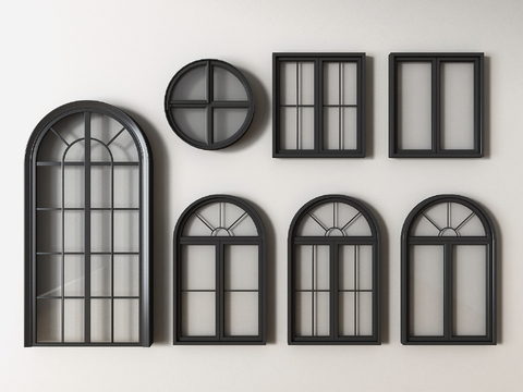 Jane's European window retro window casement window arched window window window round window