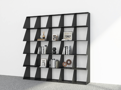 Modern Bookshelf Storage Rack Decorative Rack Display Rack