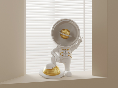 Astronaut Sculpture Cartoon Ornaments