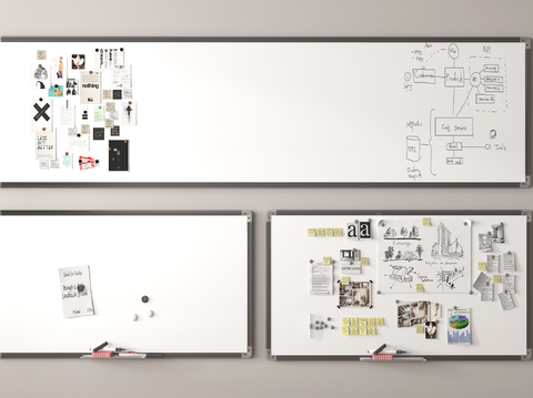 Modern whiteboard display board writing board mobile whiteboard