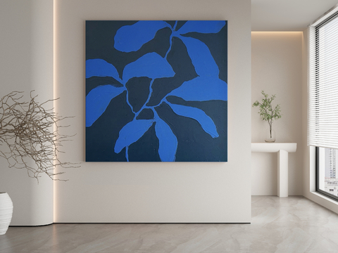 Modern Decorative Painting Klein Blue Hanging Painting