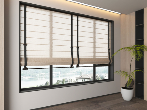 Modern Roman Curtain Shutter Shangri-La Curtain Curtain Dream Curtain