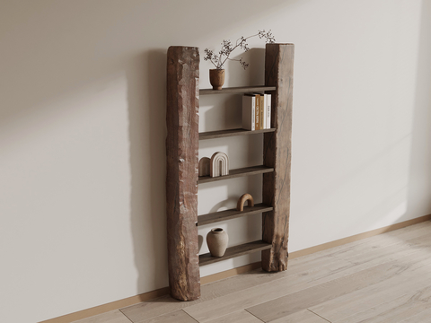 Quiet Wind Storage Rack Decorative Shelf Bookshelf