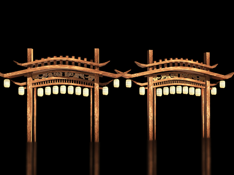 New Chinese Ancient Archway Mei Chen Archway