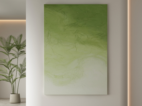 Modern Decorative Painting Green Hanging Painting Small Fresh Hanging Painting