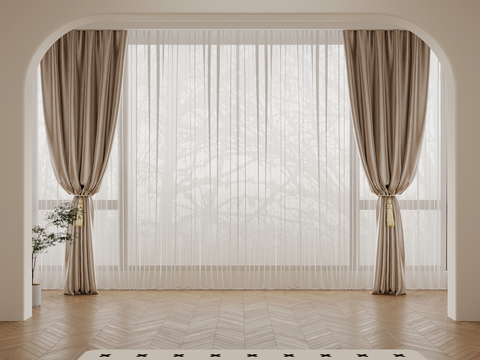 modern curtain gauze curtain