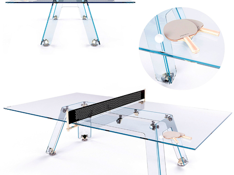 Transparent table acrylic table tennis table