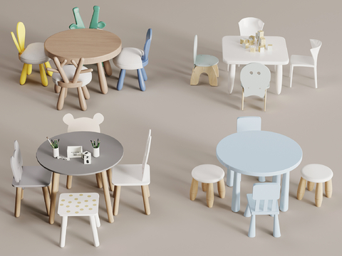 Modern Children's Table and Chair Toy Table