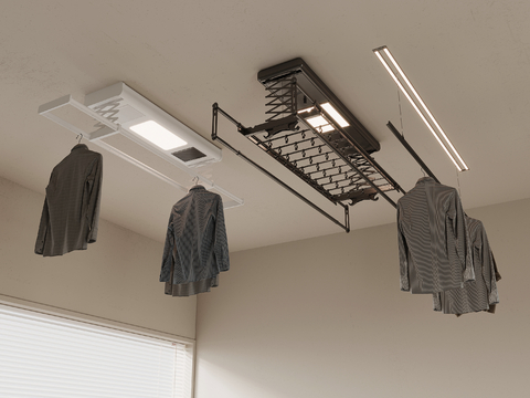 Modern electric drying rack invisible clothes rail