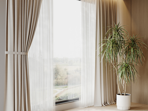 Modern Curtain Window Screen