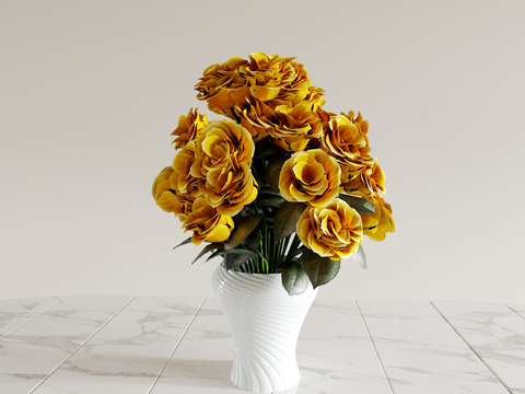 Vase floral arrangement