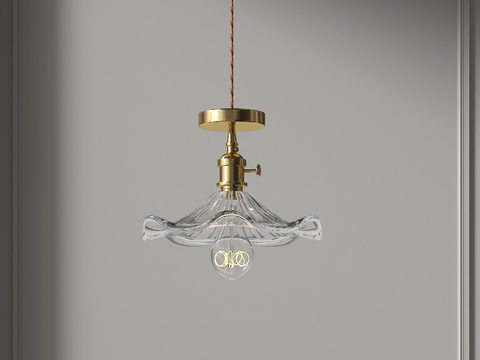 Modern glass chandelier