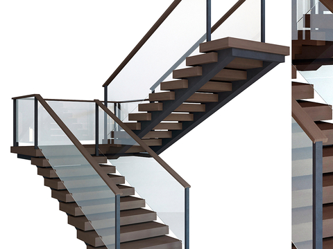 modern solid wood staircase corner staircase