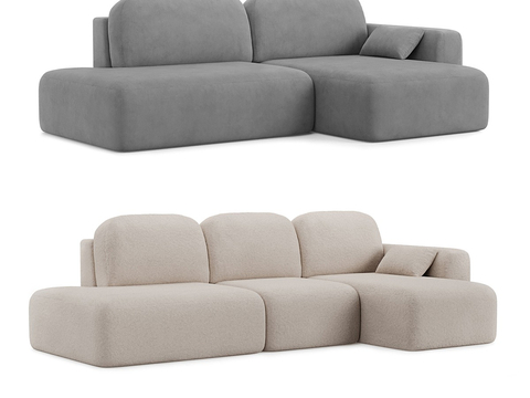 Cream Style multi-person sofa