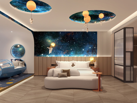 Space Theme Hotel Rooms