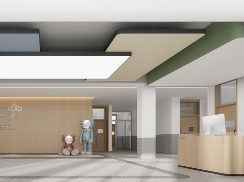 Modern Kindergarten Front Desk