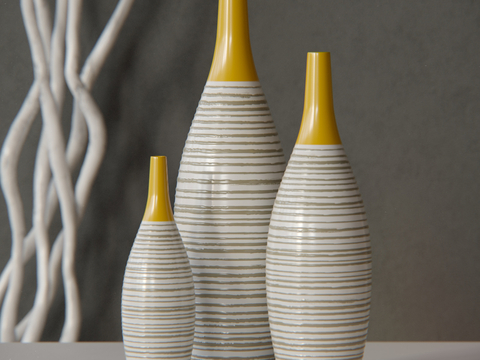 Modern Bottle and Jar Ceramic Porcelain