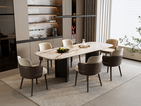 Modern Restaurant Strip Dining Table